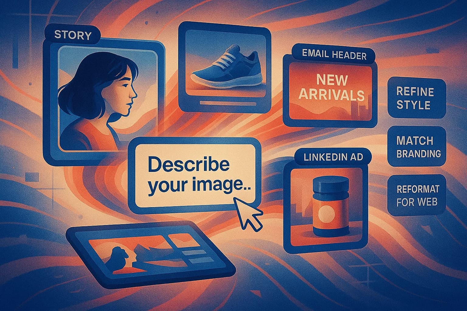 Produce high-quality branded AI images fast with Focal AI Image Generator, perfect for business owners and marketing teams