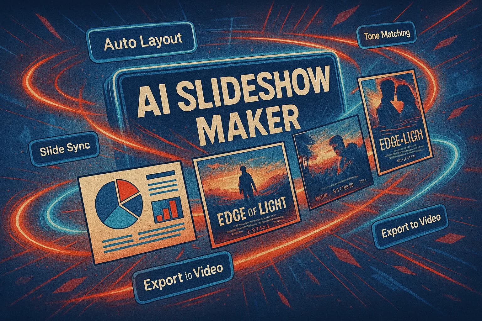Create visually stunning presentations instantly using Focal AI Slideshow Maker with synced slides, tone matching, and auto layout