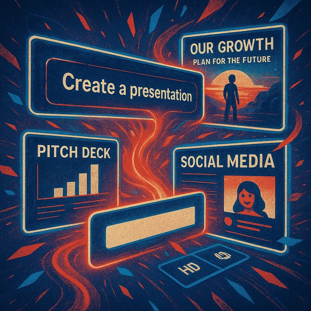 Create tailored decks for business, education, or social use with Focal AI Slideshow Maker's adaptive tools
