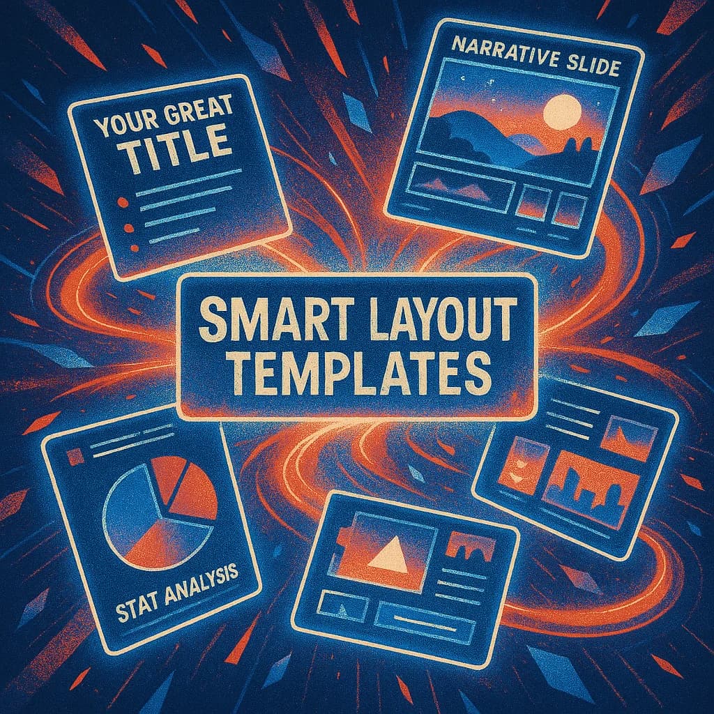 Focal AI Slideshow Maker applies pro-level layouts to make every slide look clean, visual, and platform-ready