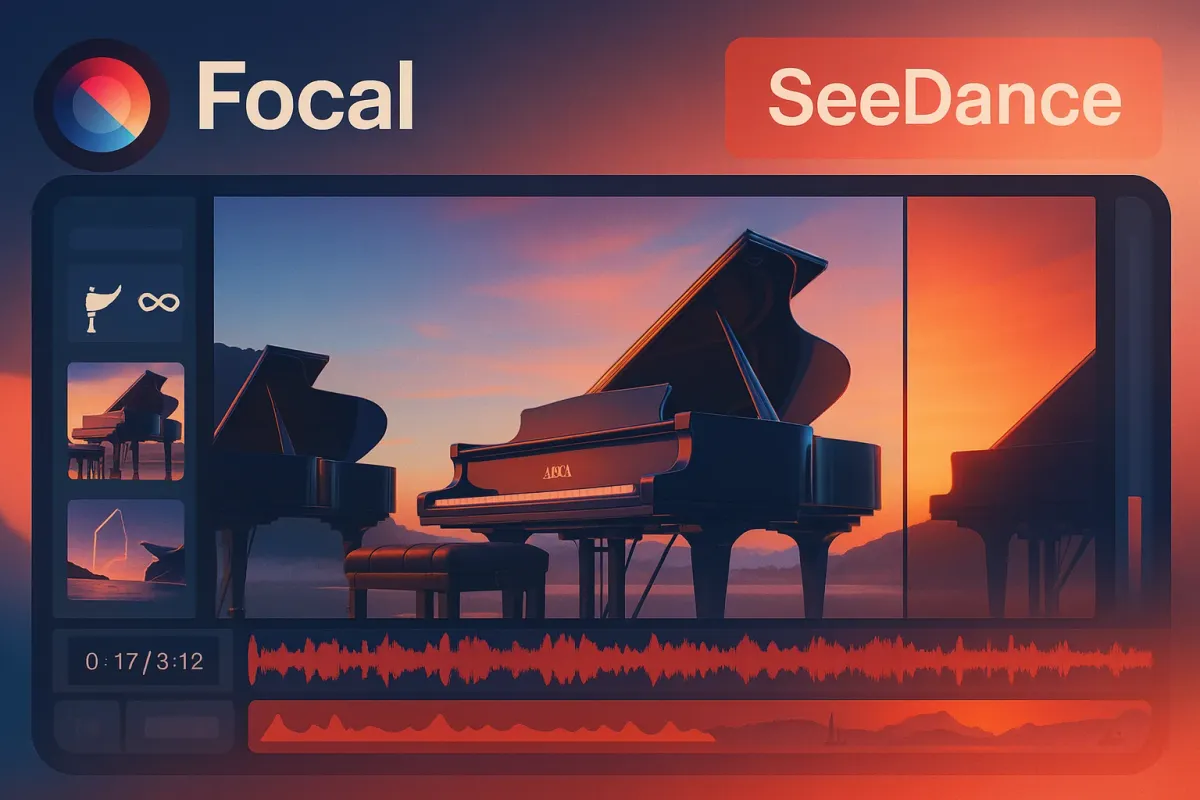 SeeDance interface showing fast-rendering, high-motion video scenes built from minimal input, optimized for shortform and narrative use.